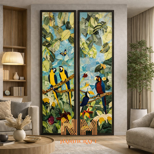 Pcs large tropical parrot - 2,