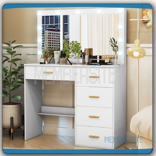 Vanity desk with large led - vanity,